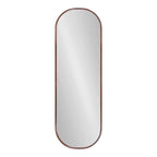 Capsule Framed Wall Mirror, 16x48, 18x24, 22x34, 24x36, Black, Bronze, Gold, Gray, Silver, Antique-Bronze