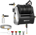 Giraffe Tools Wall Mounted Electric Pressure Washer, 1800W, 2900 PSI, 2.2 GPM, 100 ft Hose, 5 Nozzles
