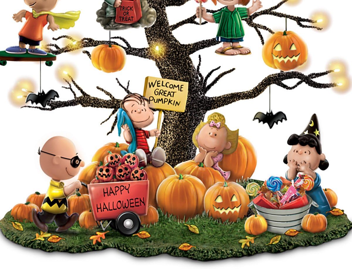 The Bradford Exchange PEANUTS It's The Great Pumpkin Halloween Tabletop Tree - 122936001