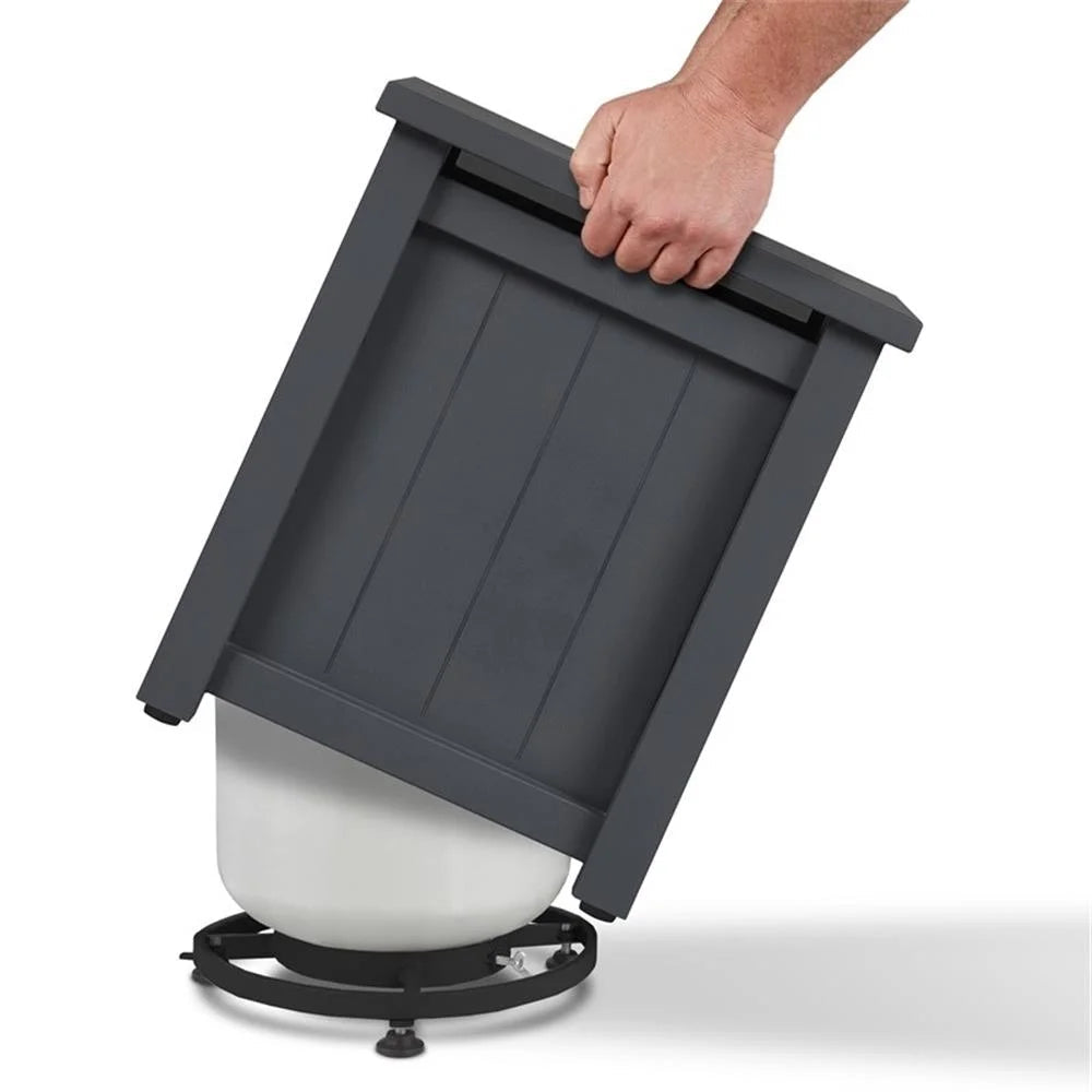 Real Flame Ortun Propane Tank Cover, Gray, 20 lb - Ortun