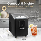 Igloo Self-Cleaning Countertop Ice Maker, 26 lbs. Per Day, 8 Pieces Every 7-8 Minutes, Aqua