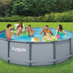 Funsicle Oasis Round Above-Ground Pool 14-ft x 42-in Gray
