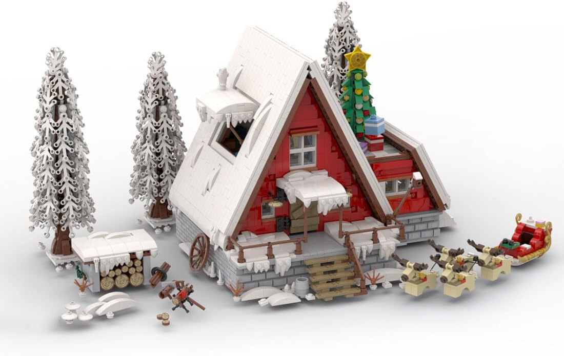 FILONA Christmas Country Church Building Block Kit, 1769 Pieces - MOC-147549