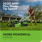 Greenworks Cordless Self-Propelled Lawn Mower 60V 21in - 2 x 4.0Ah Batteries