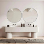 Round Bathroom Vanity Mirror, 24x24 / 36x36, Black, Brushed Gold or Silver