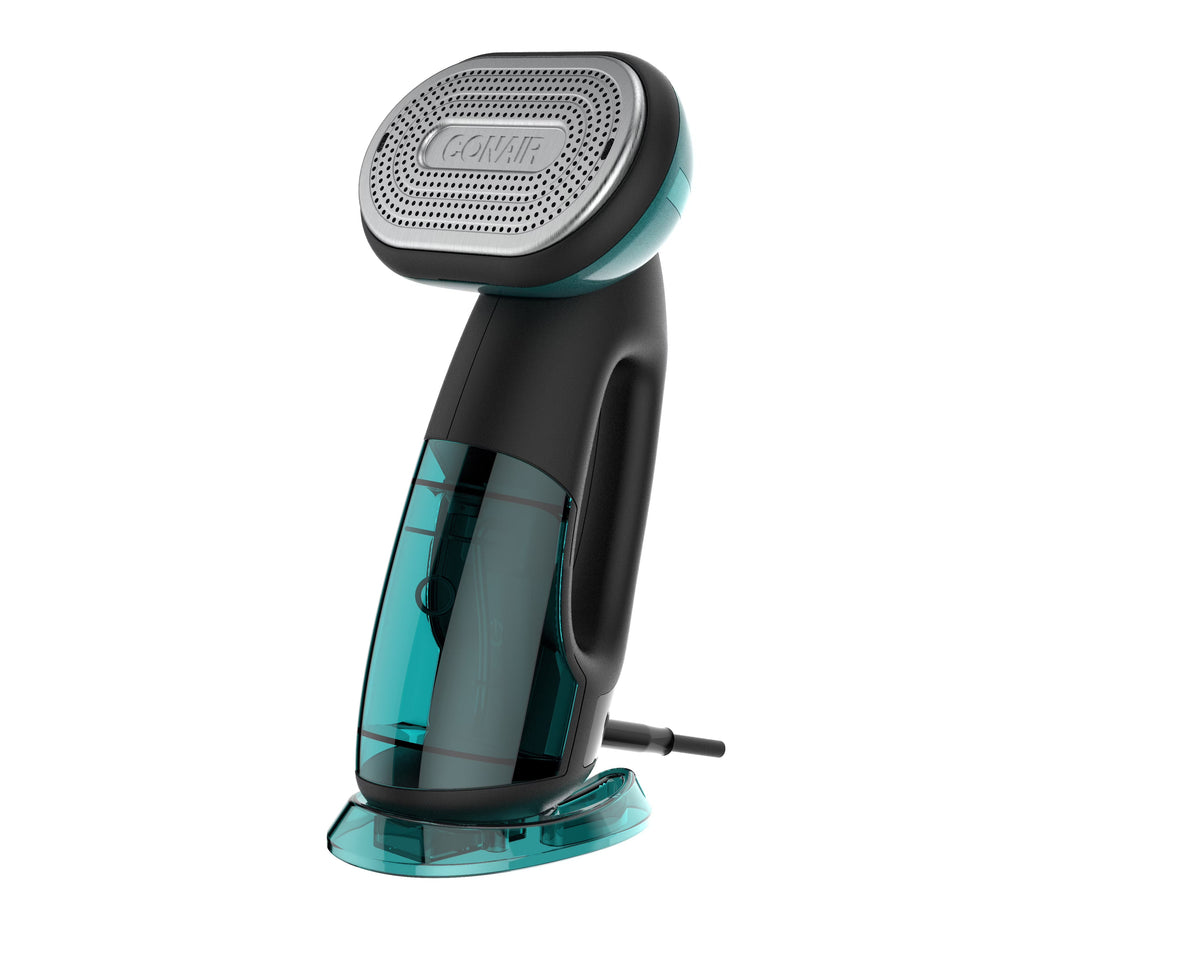 Conair Turbo ExtremeSteam 1875 Watt 2-in-1 Handheld Fabric Steamer and Iron, Black/Green - GS107