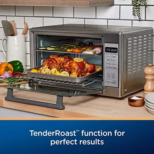 Oster Extra-Large Air Fryer Oven, 10-in-1, Stainless Steel
