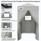 EAGLE PEAK Ultra Compact 4 ft x 4 ft Pop-Up Changing Room Canopy - Flex