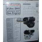 Predator 212cc 6.5 HP OHV Horizontal Shaft Engine - 69730