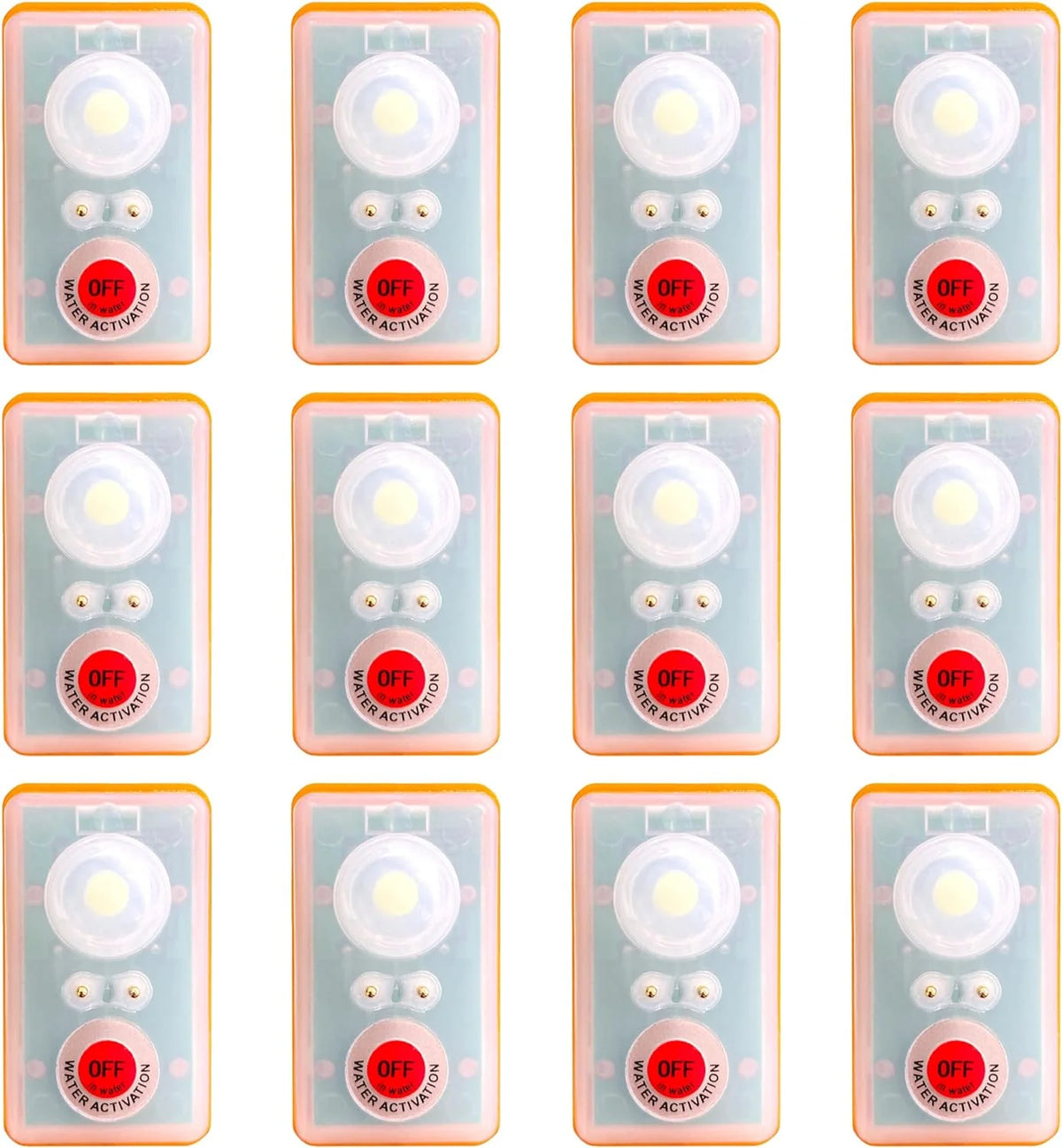 Wicked Design & Engineering Life Jacket LED Strobe Lights, Water Activated, 4-Pack