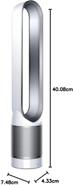 Dyson Purifier Cool Gen1 Air Purifier Fan, White, 8.66in D x 8.66in W x 41.34in H - TP10 664609-01