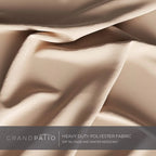 Grand Patio 10x10 ft Deluxe Aluminium Offset Umbrella With Base, Champagne - Napoli