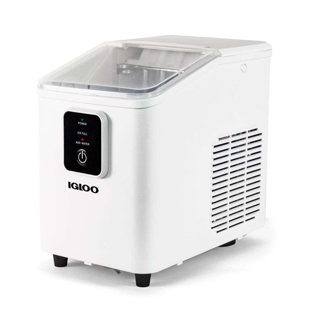 Igloo Self-Cleaning Countertop Ice Maker, 26 lbs. Per Day, 8 Pieces Every 7-8 Minutes, Aqua