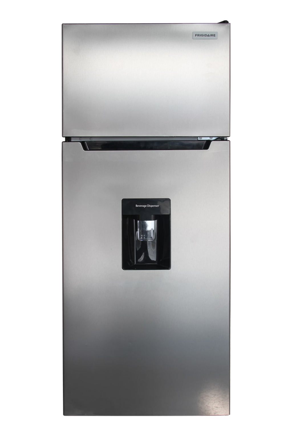 Frigidaire Top Mount Refrigerator, 7.3 Cu. Ft., Integrated Beverage Dispenser, Platinum