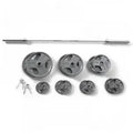 Gold's Gym Olympic Weight Set 300 lb With 7 Olympic Bar - WGGOP300
