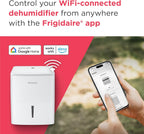 Frigidaire 35-Pint Portable Dehumidifier With Wi-Fi, Energy Star Certification, White