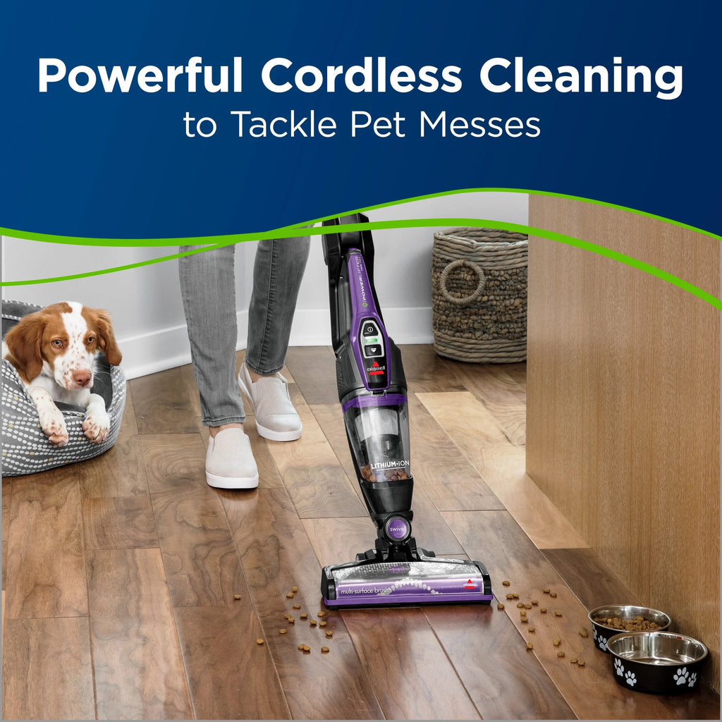 BISSELL PowerLifter Ion Pet Cordless Stick Vacuum With Removable Hand Vac, Purple - 3191