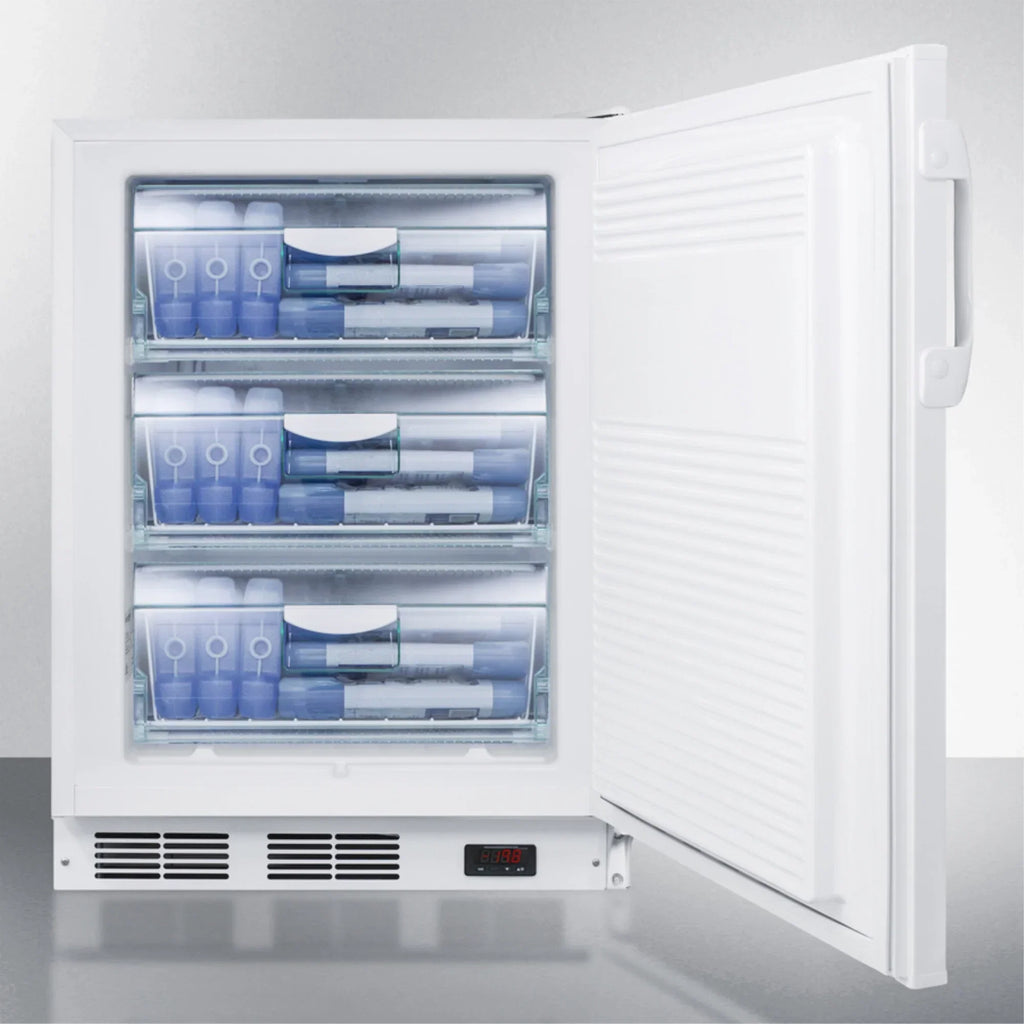 Accucold 24 in. Wide Built-In ADA Height Manual Defrost All Freezer With Lock - VT65ML7BIADA