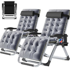 NAIZEA Zero Gravity Lawn Recliner Chairs, 2 Pack, Black