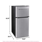 Frigidaire 4.5 Cu. Ft. 2-Door Compact Refrigerator With Chrome Trim - EFR451, Platinum