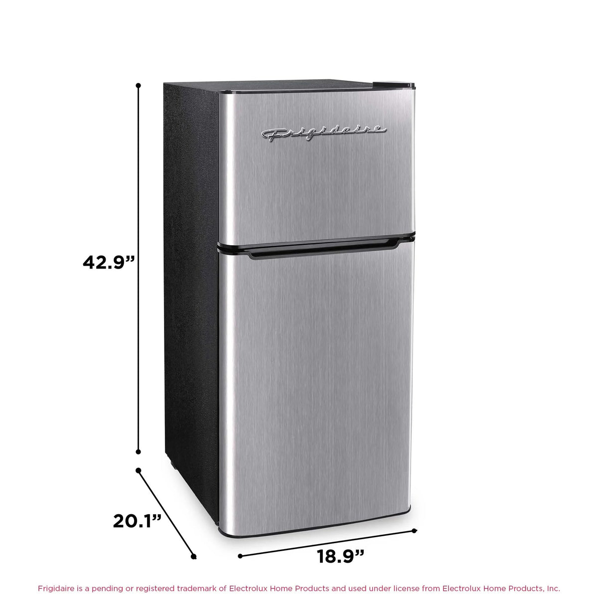 Frigidaire 4.5 Cu. Ft. 2-Door Compact Refrigerator With Chrome Trim - EFR451, Platinum