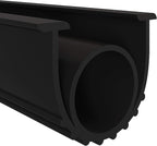 DGSL Garage Door Bottom Rubber Weather Stripping Kit, T-Channel Ends, 5/16 Inches, 3 3/4 Inches Wide