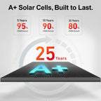 DOKIO Mono Solar Panel 400W 31V With 9.84ft MC4 Wiring