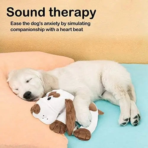 CalmPaws Puppy Heartbeat Plush Toy - Anxiety Relief Sleep Aid