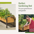 Gardener's Supply Company Elevated Cedar Raised Garden Bed, 2 ft x 8 ft, 29 in High