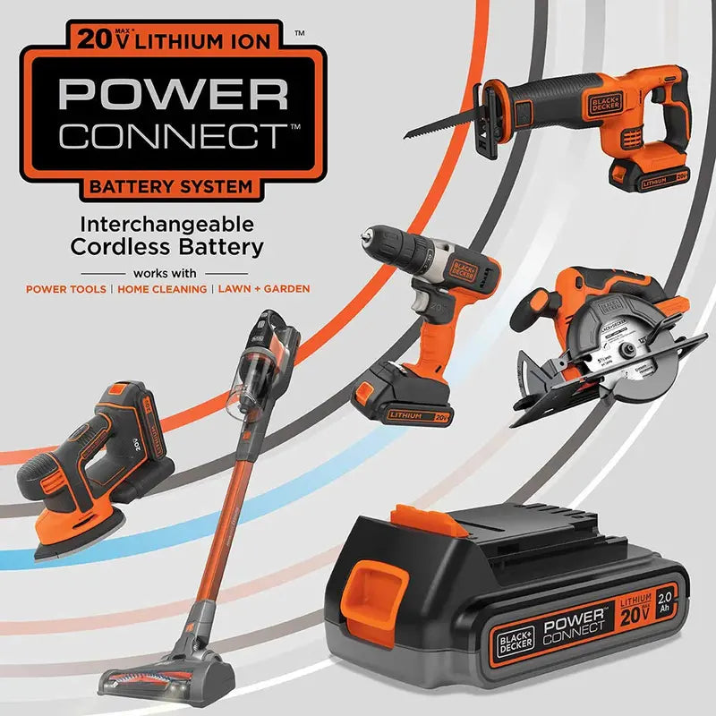BLACK+DECKER 20V MAX Cordless 10-Inch Trimmer/Edger Kit With AFS And Adjustable Height - LST200