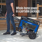 Westinghouse Dual Fuel Portable Generator, 12500 Watt, Gas And Propane, Remote Electric Start, Transfer Switch Ready