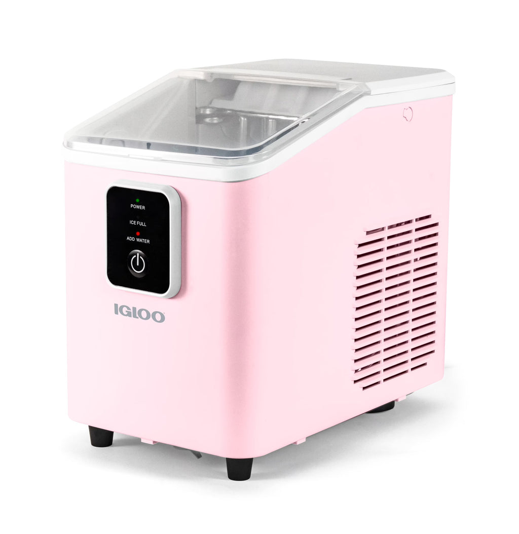 Igloo Self-Cleaning Countertop Ice Maker, 26 lbs. Per Day, 8 Pieces Every 7-8 Minutes, Aqua