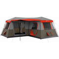 Ozark Trail Instant Cabin Tent, Sleeps 12, 3 Rooms, Brown/Red, 16 in x 16 in - WMT-161682B