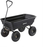 Gorilla Carts Utility Dump Wagon 6 Cubic Feet 1200 lb Capacity Black - GOR6PS