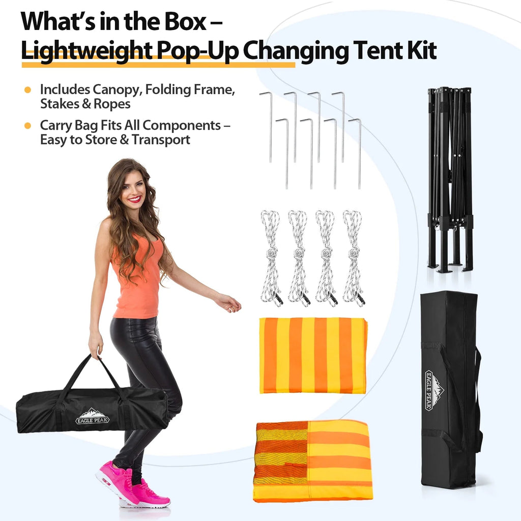 EAGLE PEAK Ultra Compact 4 ft x 4 ft Pop-Up Changing Room Canopy - Flex