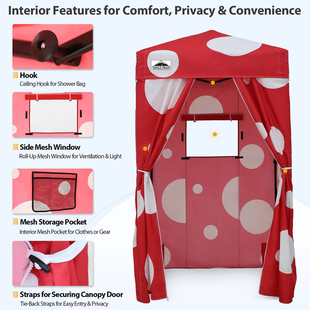 EAGLE PEAK Ultra Compact 4 ft x 4 ft Pop-Up Changing Room Canopy - Flex