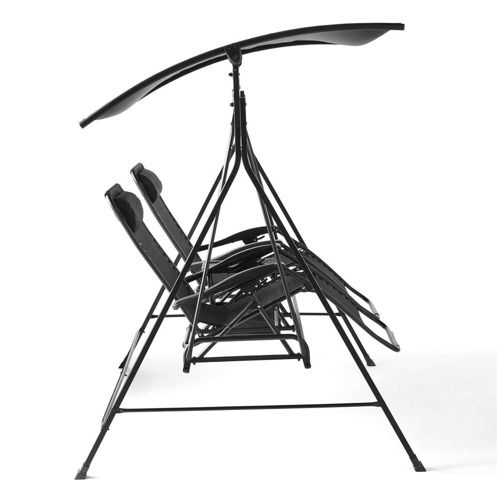 Mainstays Oversized 2-Person Zero-Gravity Steel Outdoor Reclining Swing
