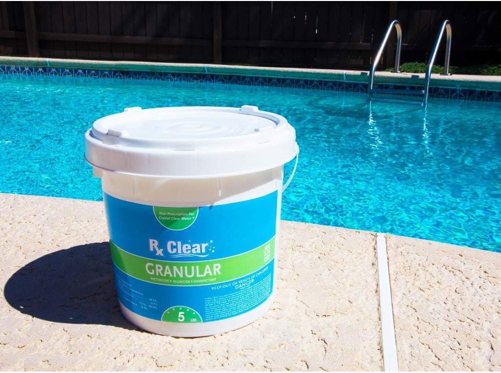 Rx Clear Stabilized Granular Chlorine, 50-Pound Bucket - 204046