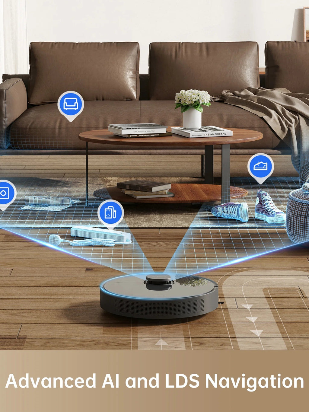 Dreame 3-in-1 Robot Vacuum And Mop With Self-Emptying Base, 5,000Pa - D10s Plus