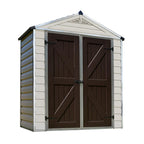 Palram SkyLight Plastic Storage Shed, 6 ft W x 3.5 ft D - SkyLight