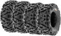 ATV UTV All-Terrain Replacement Tires Set Of 4, 25x8-12 Front And 25x10-12 Rear