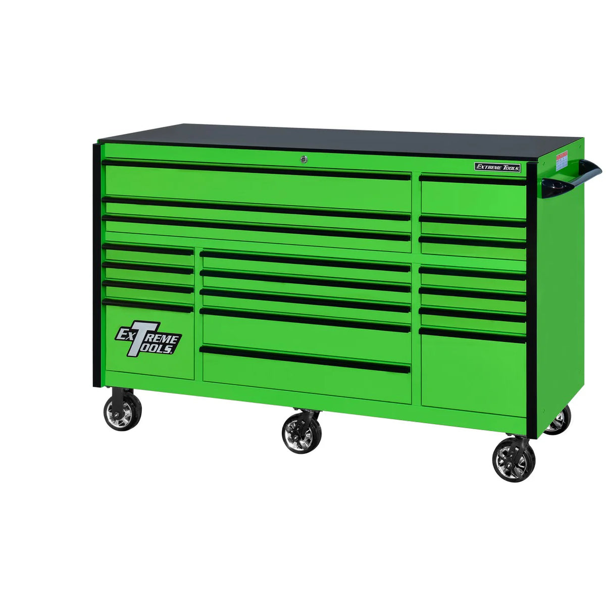 Extreme Tools 72-in x 30-in 19-Drawer Roller Cabinet With 250 lb Drawer Slides - RX723019RC-250