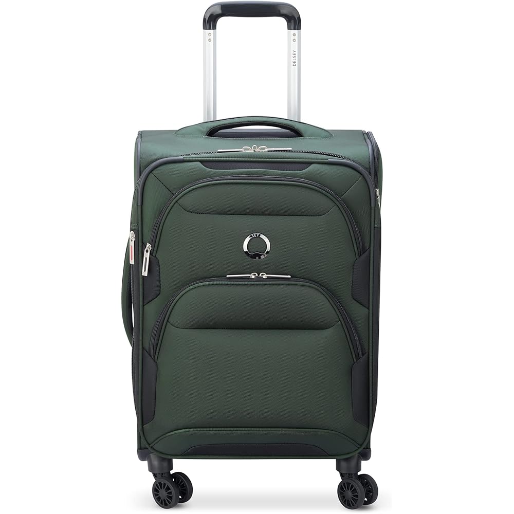 DELSEY PARIS Softside Expandable Carry-On Luggage, Green, 21 Inch - Sky Max 2.0