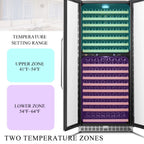 Lanbo 32 Inch 287 Bottle Dual Zone Compressor Freestanding Wine Refrigerator - LW328DD