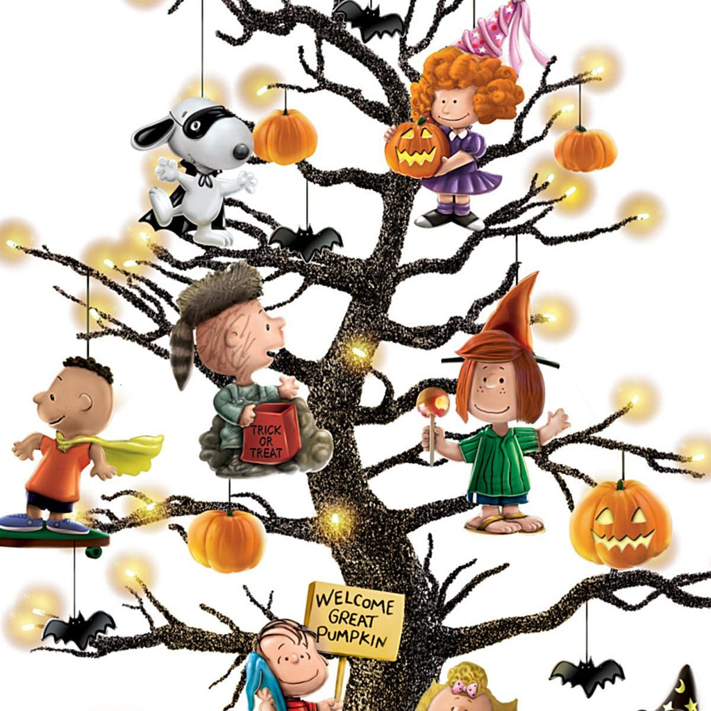 The Bradford Exchange PEANUTS It's The Great Pumpkin Halloween Tabletop Tree - 122936001