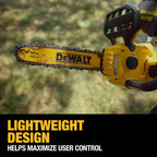 DEWALT 20V MAX 12 in Cordless Chainsaw Kit With Battery And Charger - DCCS621P1