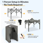 EAGLE PEAK Ultra Compact 4 ft x 4 ft Pop-Up Changing Room Canopy - Flex