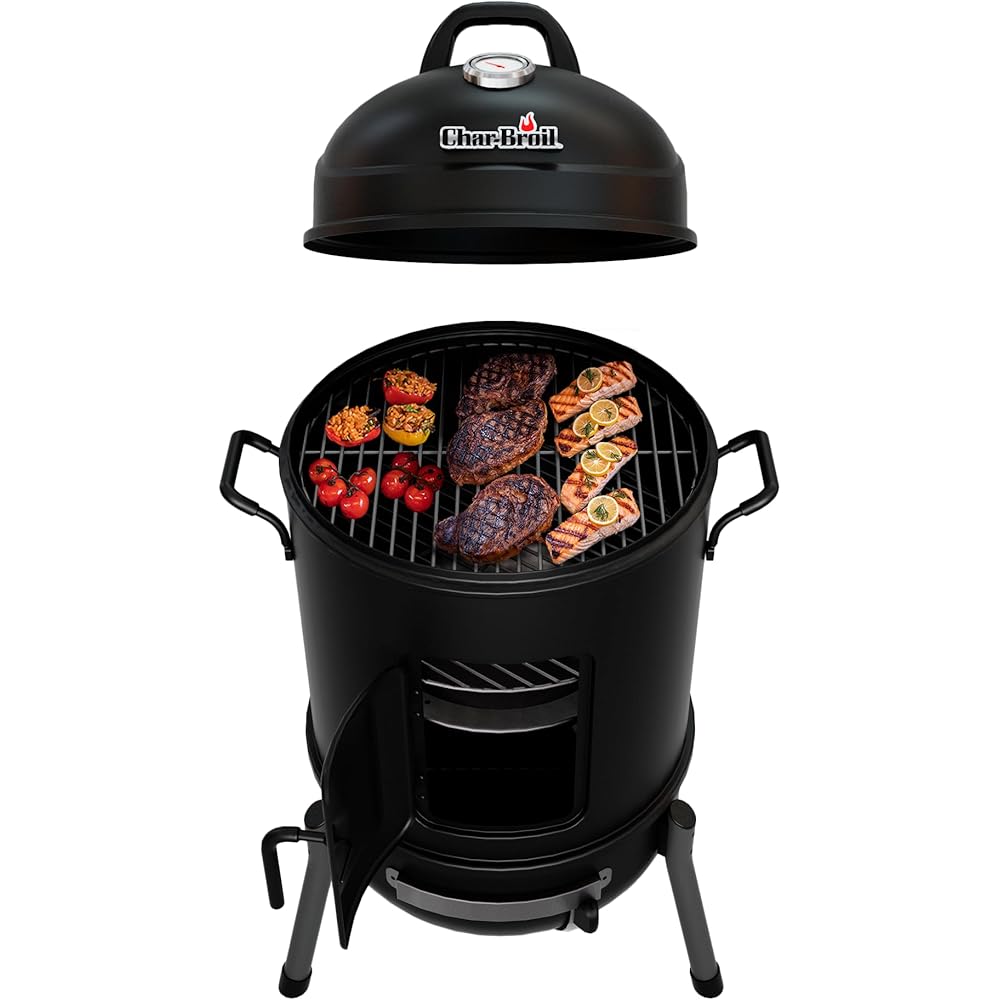 Char-Broil 16 inch Bullet Charcoal Smoker, Black - 18202075
