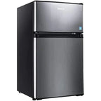 3.1 Cu. Ft. 2-Door Compact Refrigerator With Freezer, LED Light And Crisper Drawer