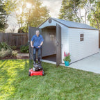 Lifetime Plastic Storage Shed 8 ft. W x 15 ft. D, Desert Sand - 60075